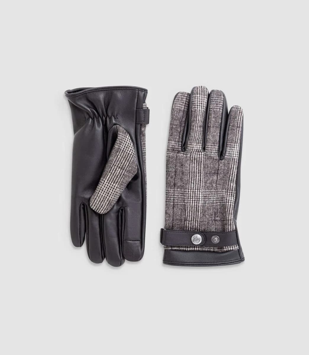 Gants en cuir gris "Zackary"