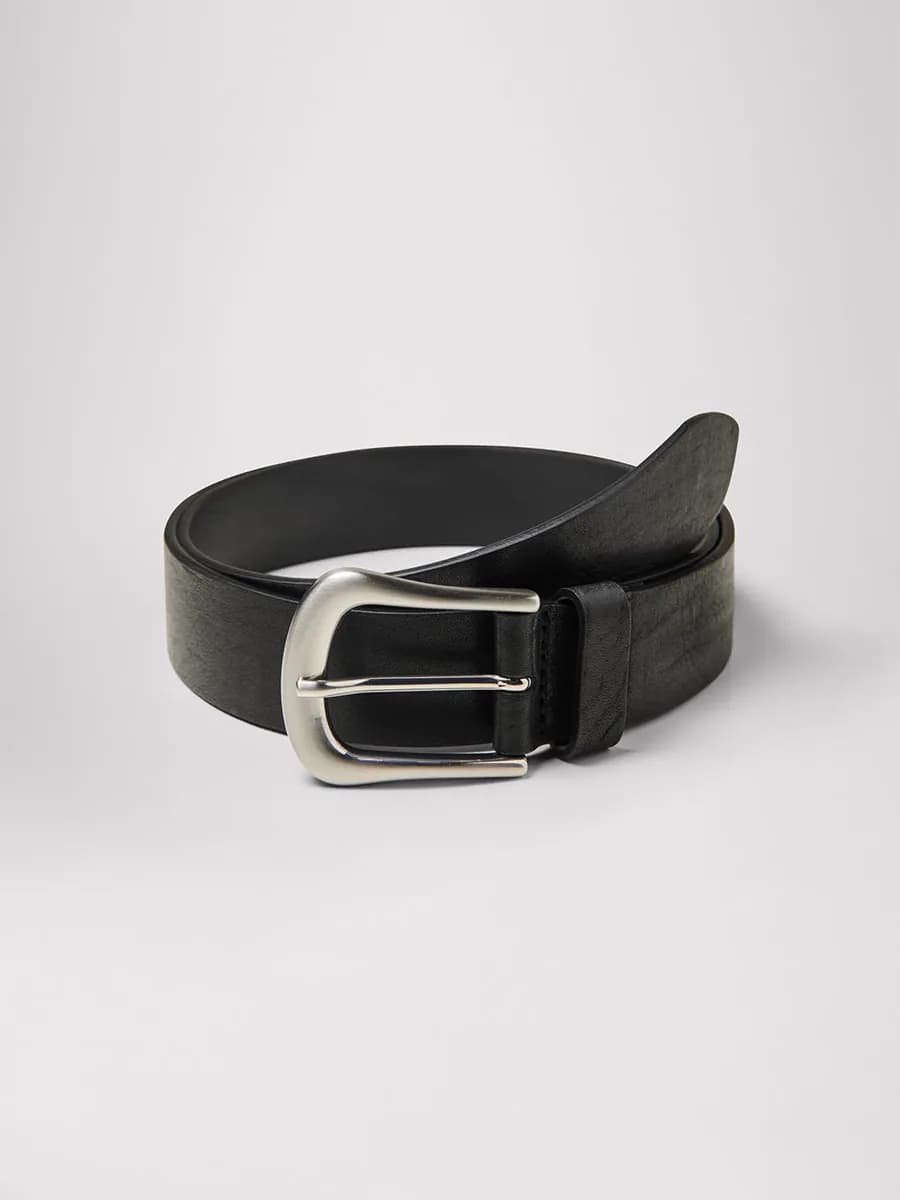 Ceinture en cuir lisse
