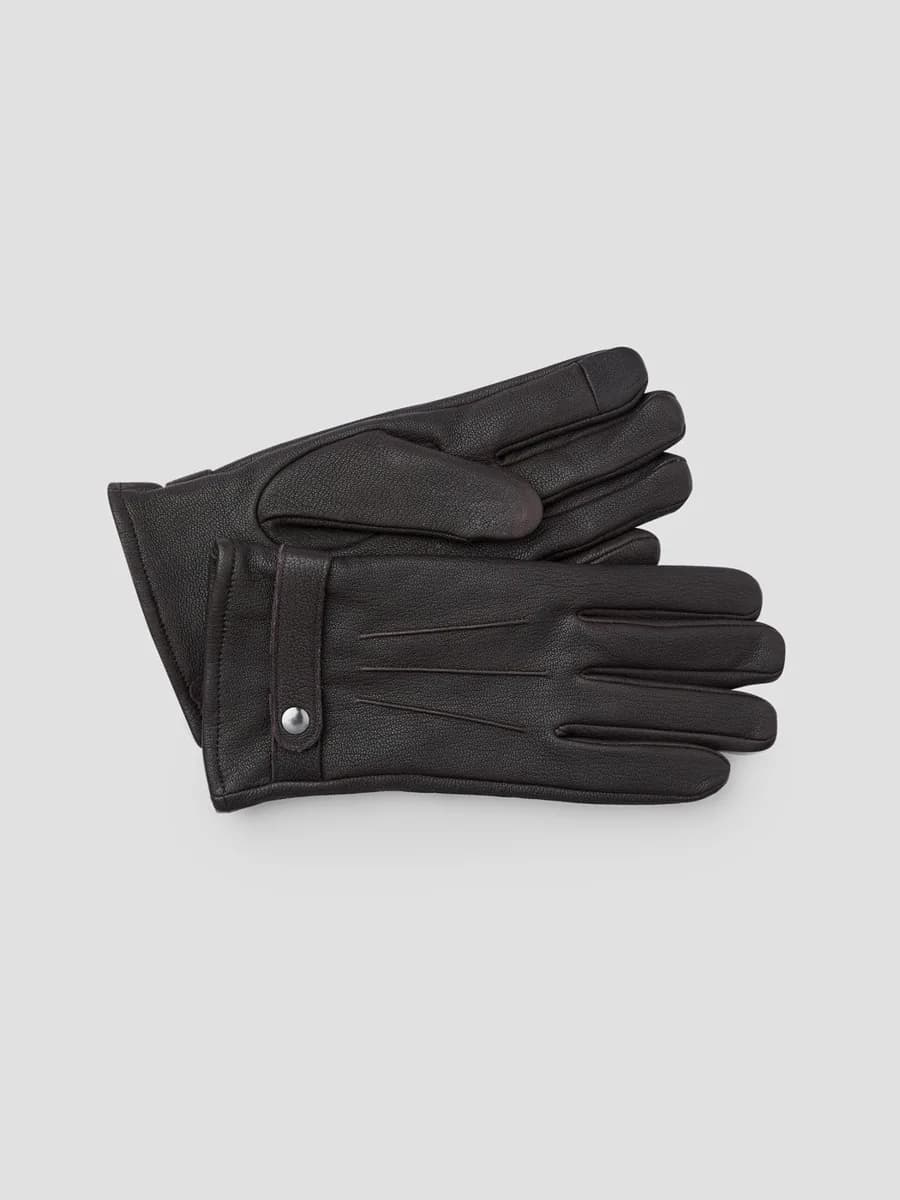 Gants en cuir intérieur polaire