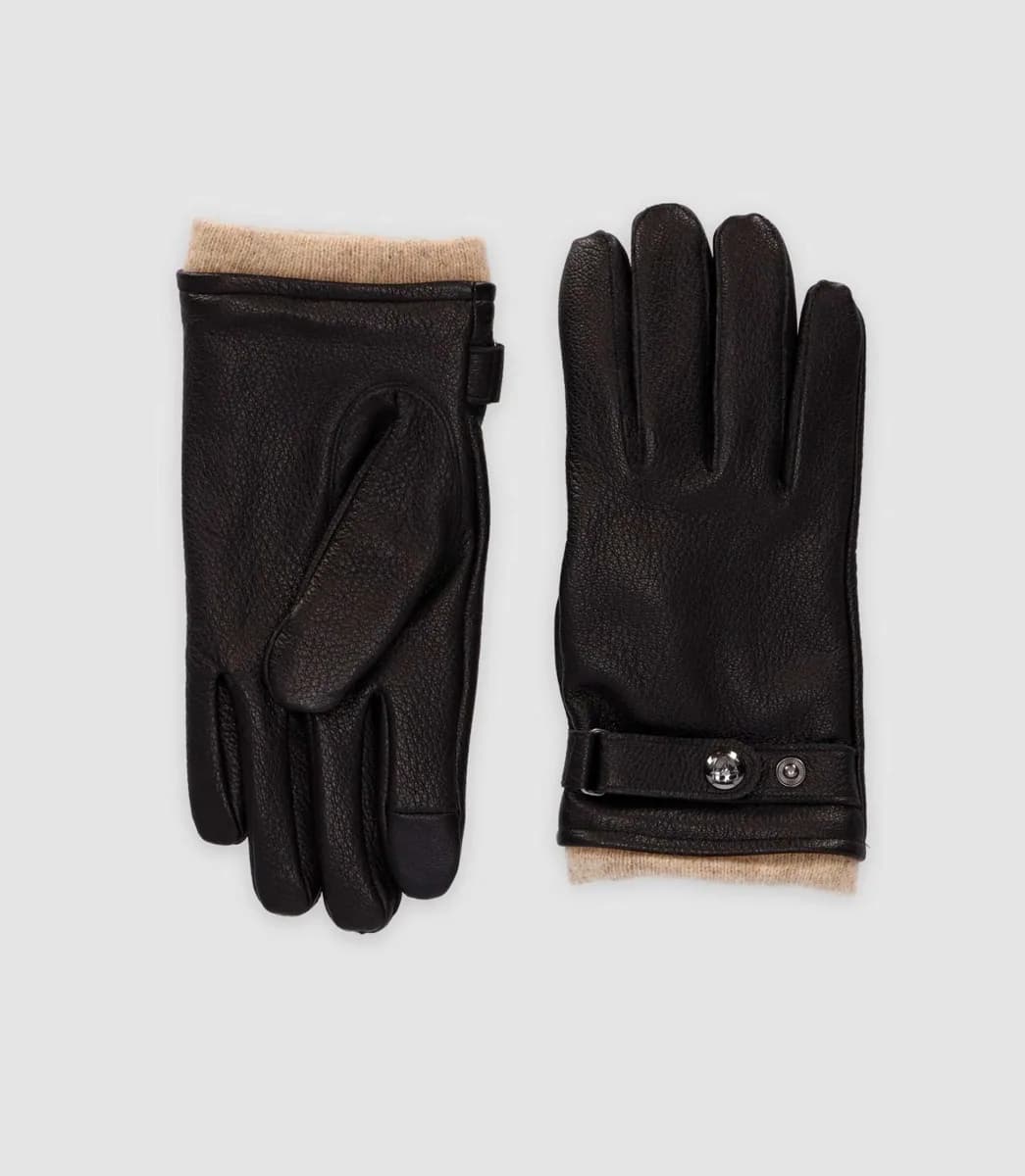 Gants en cuir marron UHULE