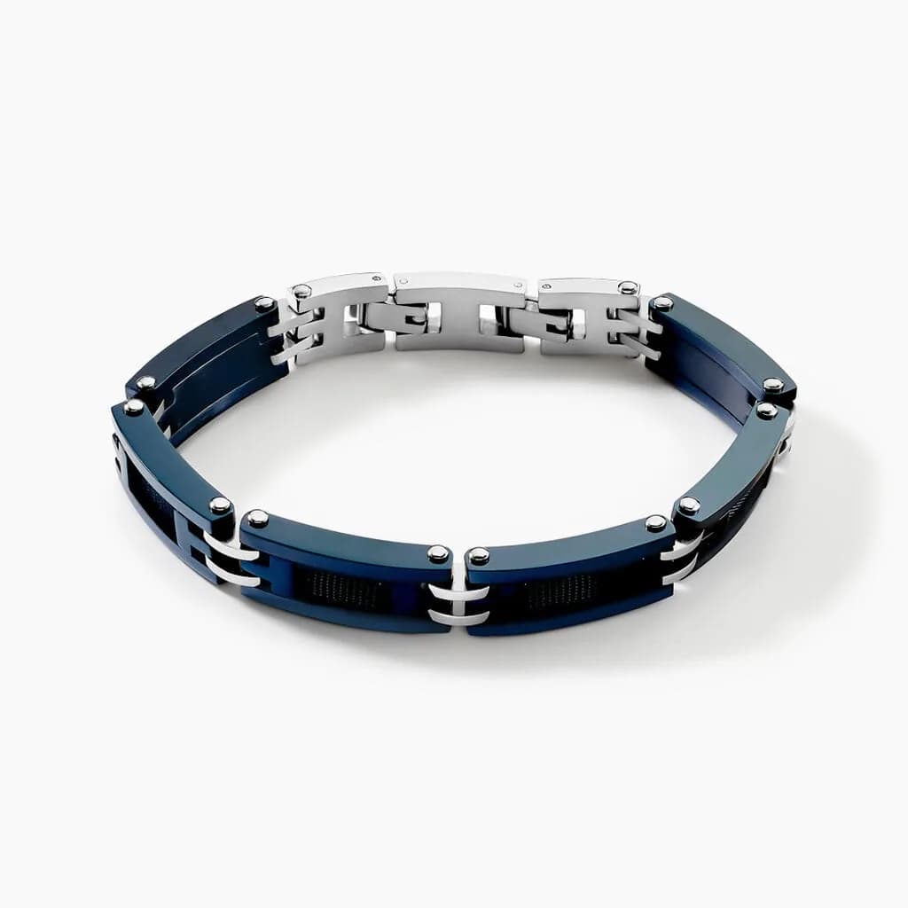 Bracelet Jourdan Zephir Acier Bleu