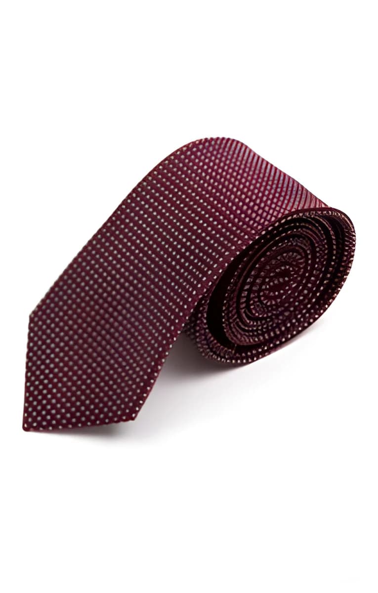 Cravate 7cm en soie Multipoint – Rouge