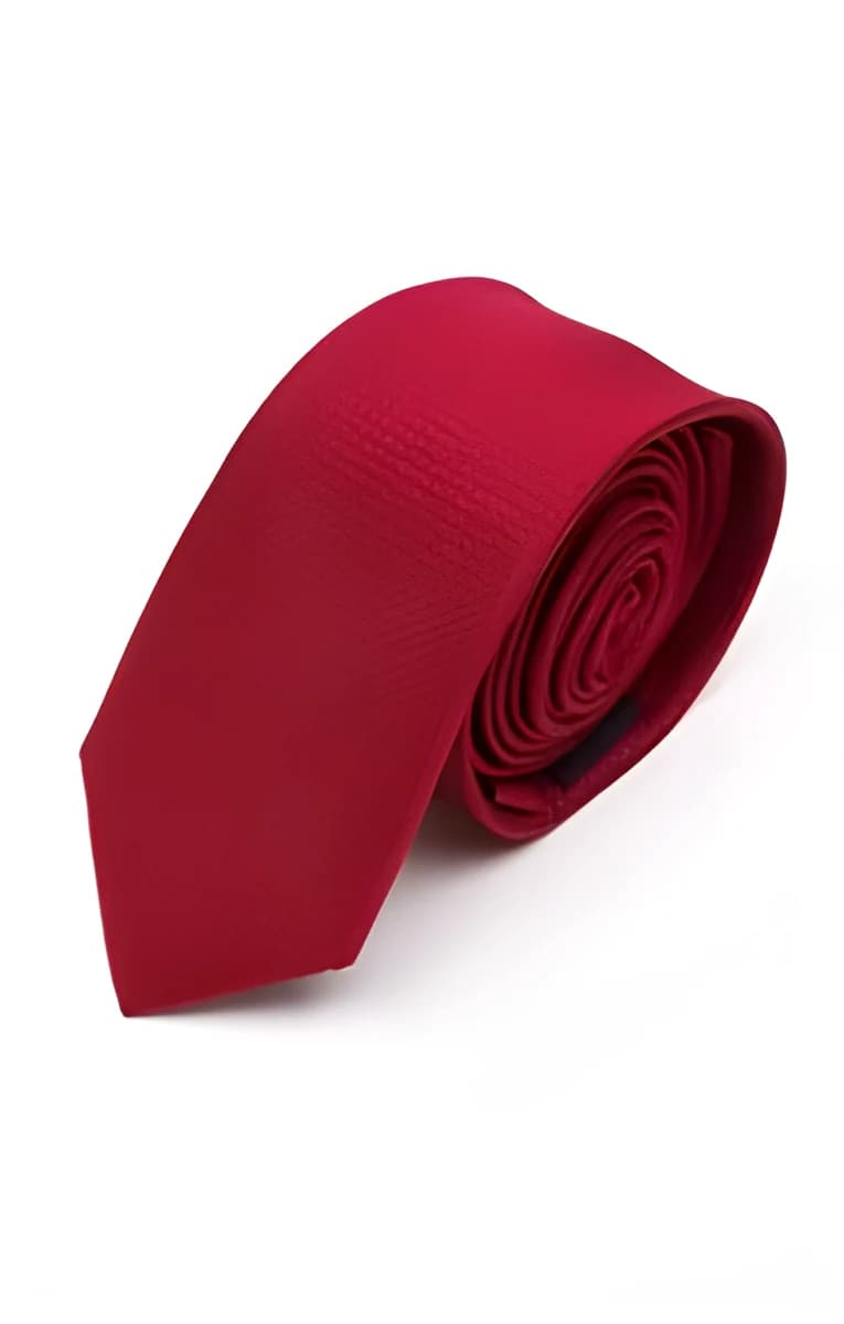 Cravate en soie pour Homme – Rouge