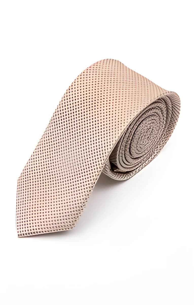 Cravate en soie pour homme – Beige