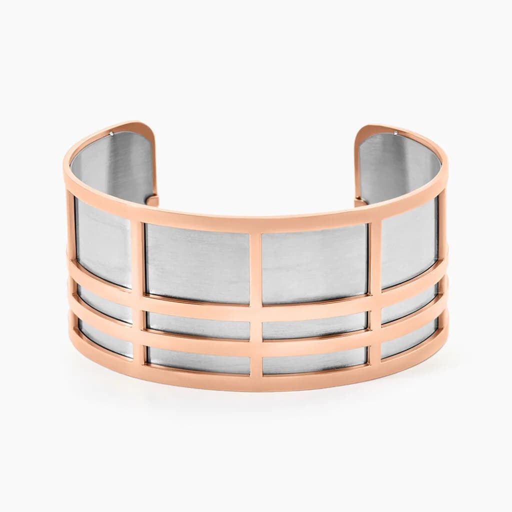 Bracelet Jonc Andria Acier Rose