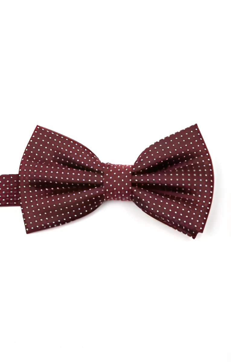 Noeud papillon en soie Multipoint – Rouge