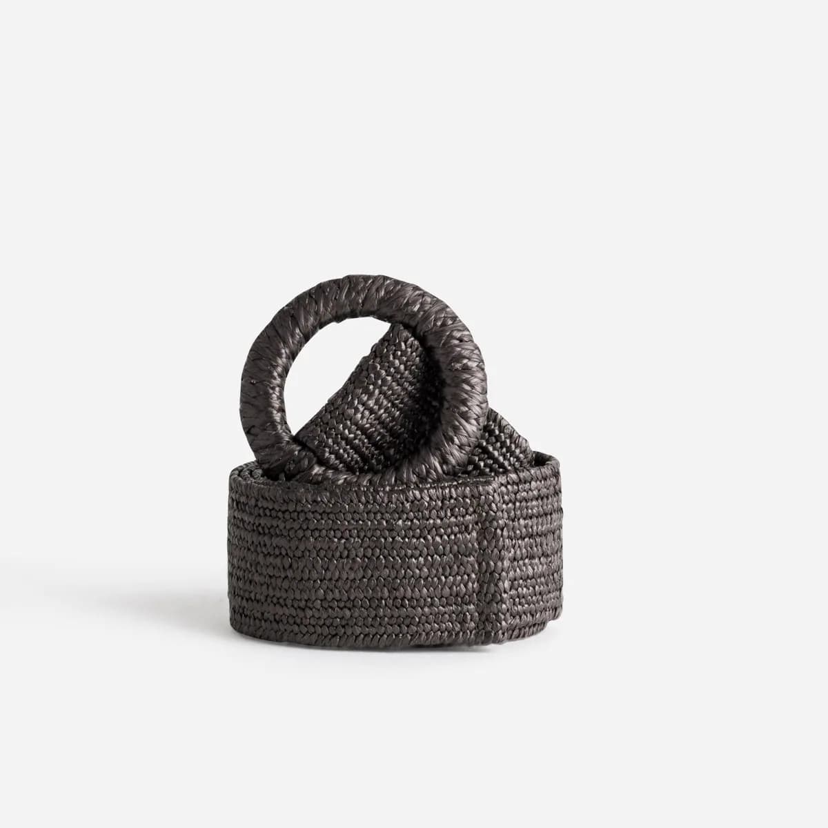 Ceinture marron tressée
