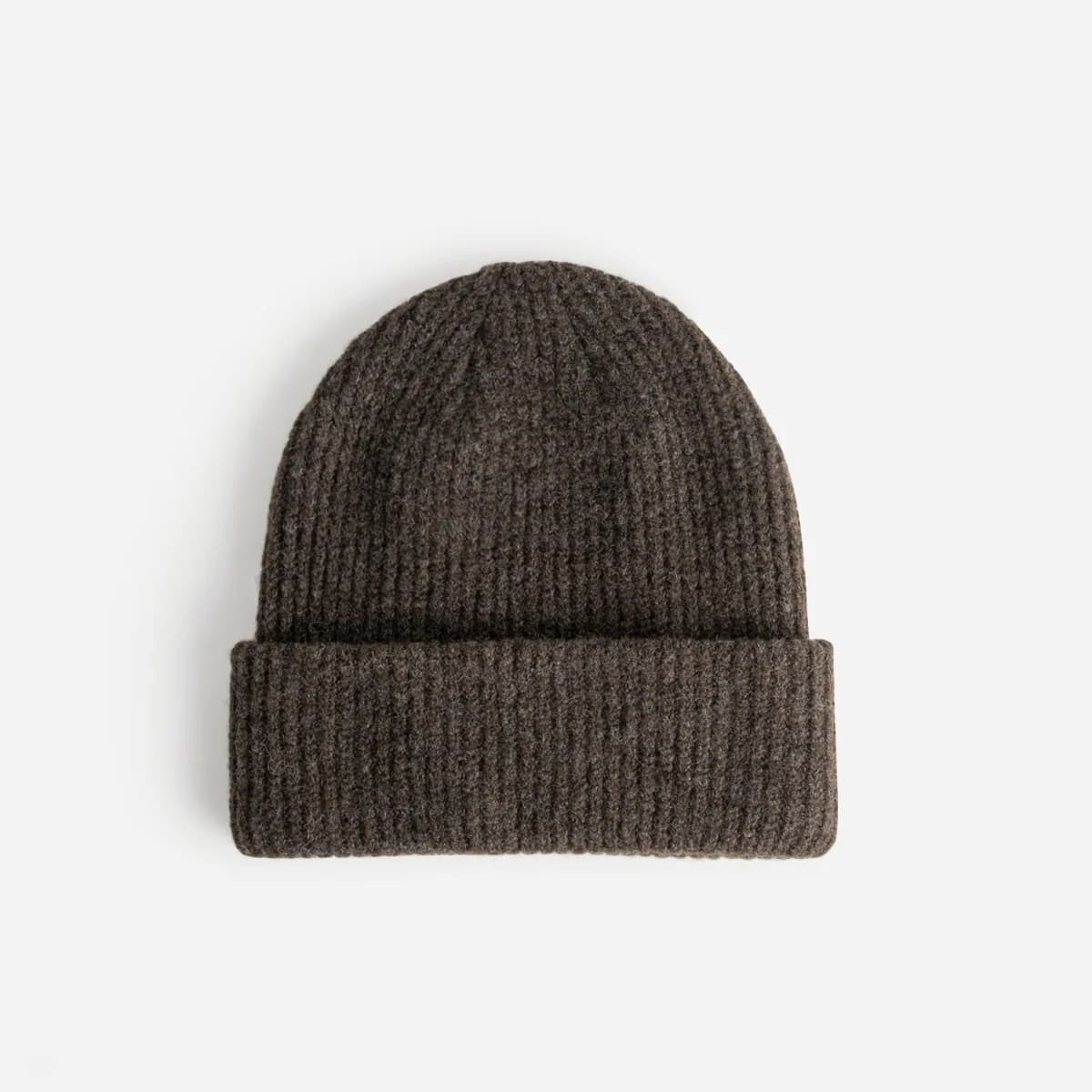 Bonnet marron tricot