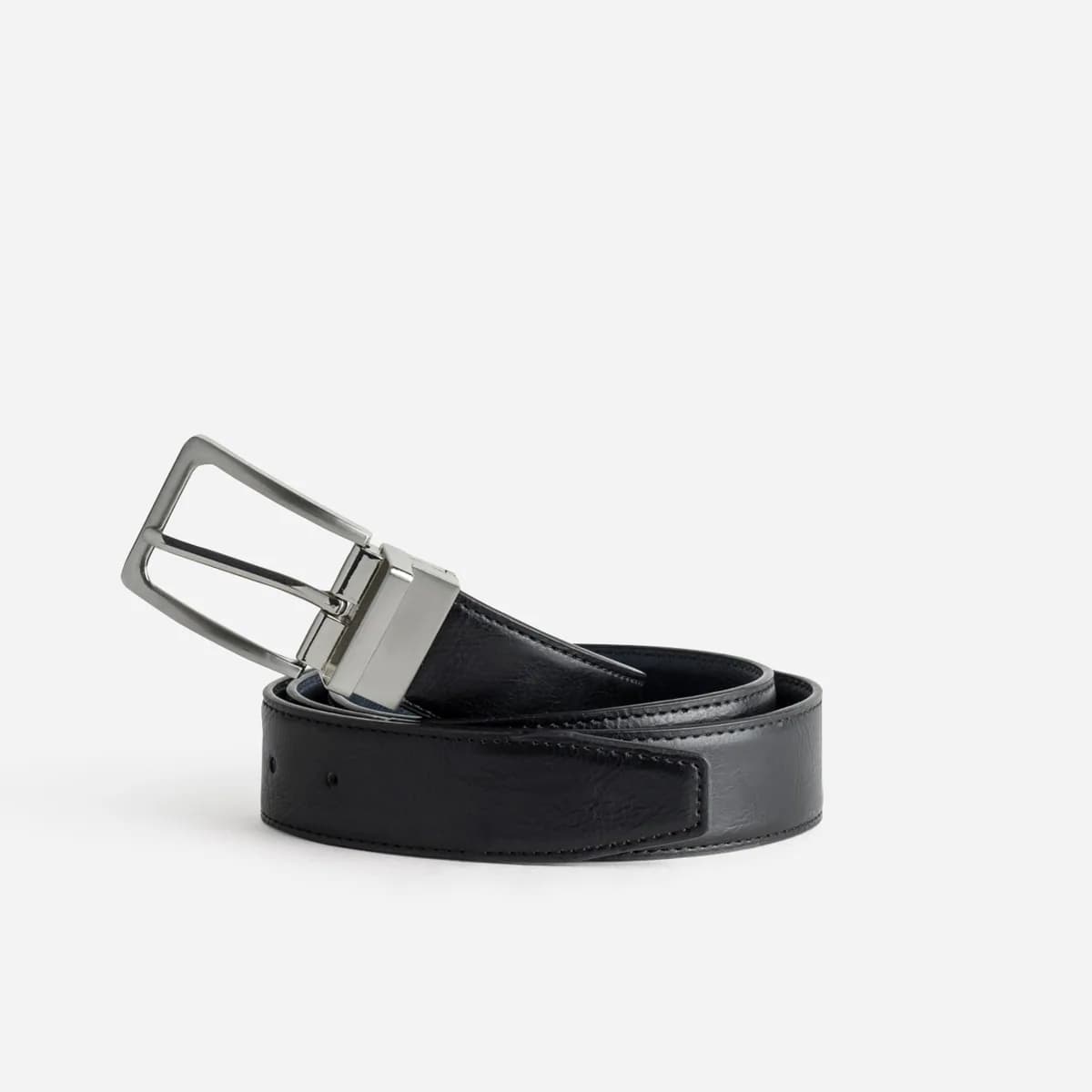 Ceinture homme réversible noire et marine
