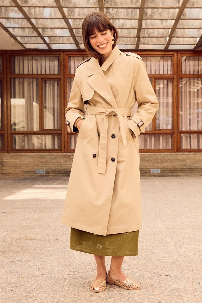 Trench long ceinturé Femme