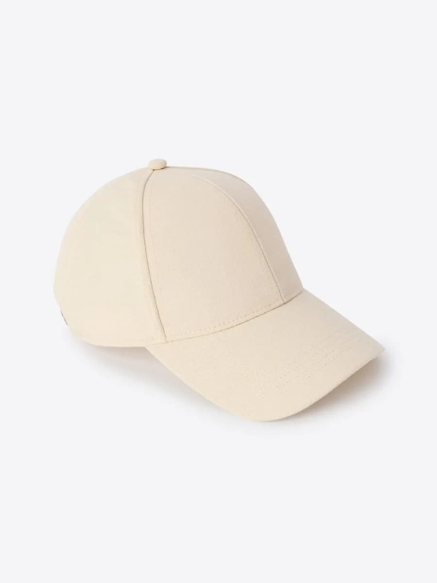 Casquette baseball effet lin