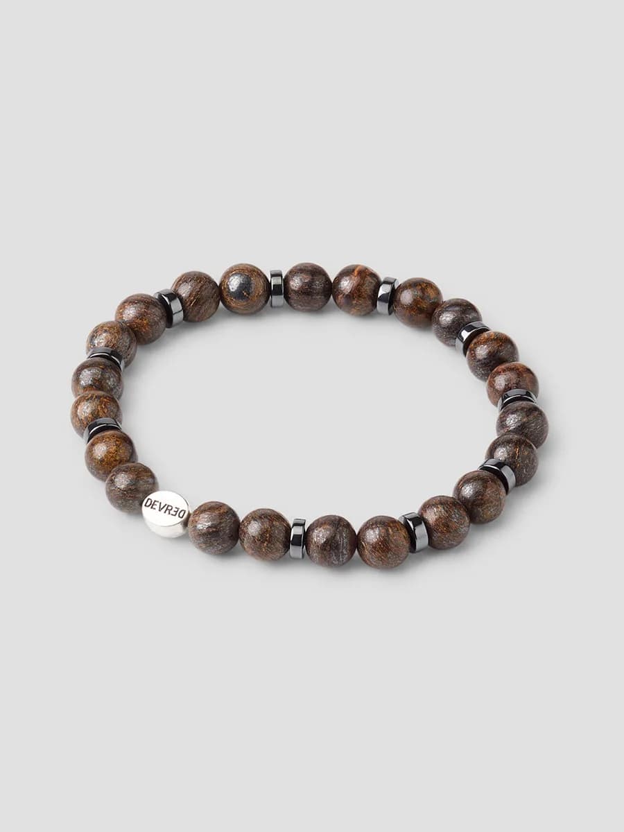 Bracelet en perles de bois