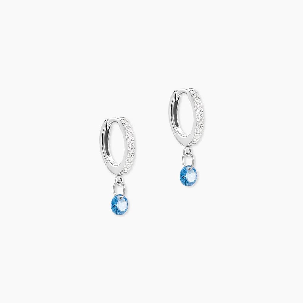 Creoles Rion Argent Blanc Oxyde De Zirconium