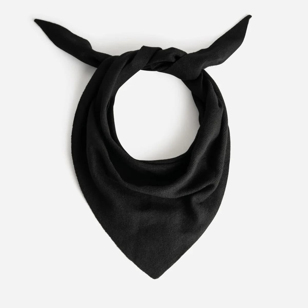 Foulard noir tricot