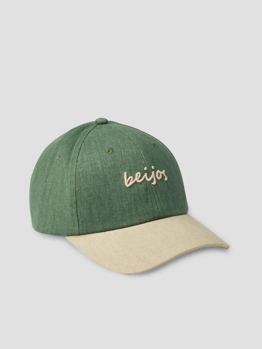 Casquette baseball bicolore brodée