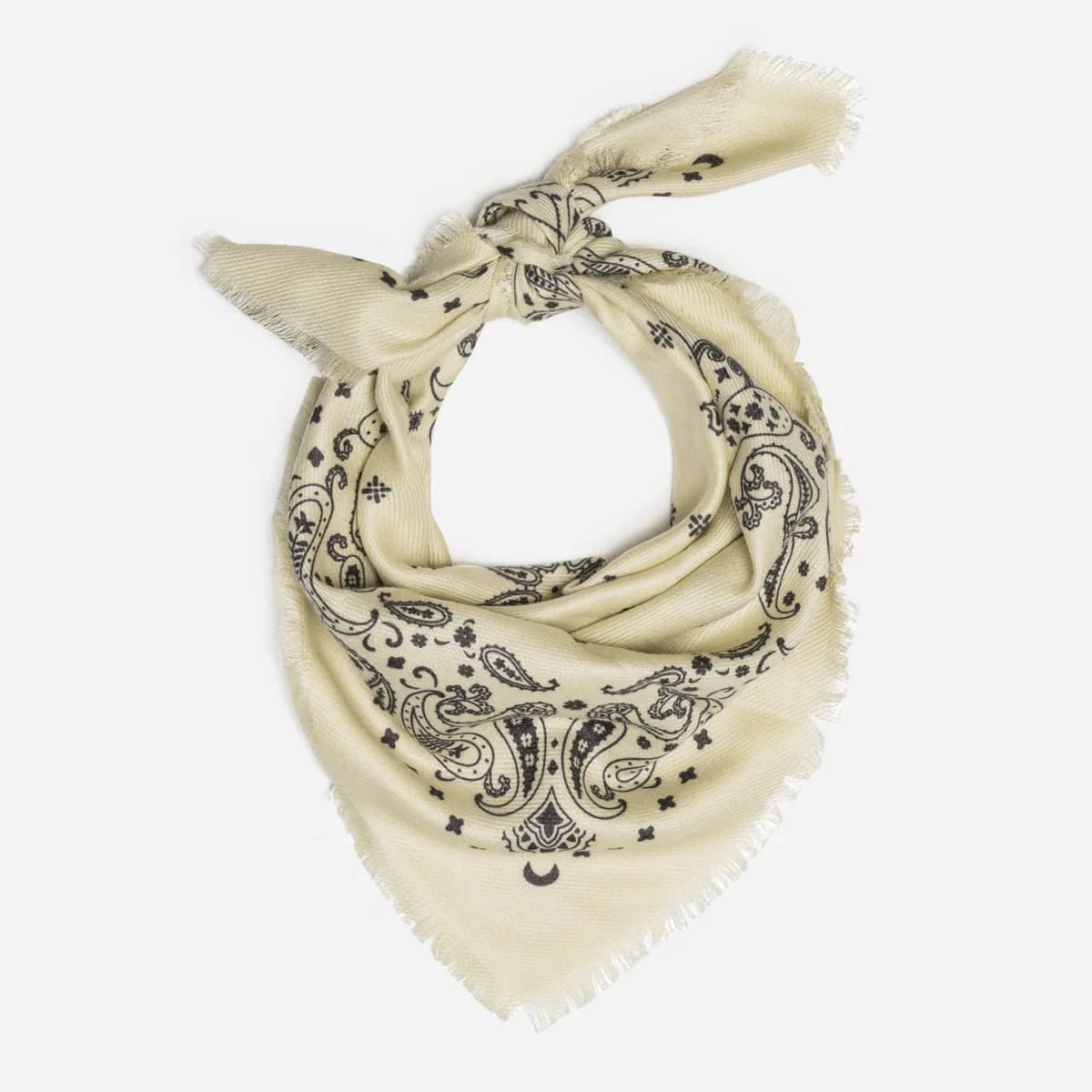 Foulard écru esprit bandana