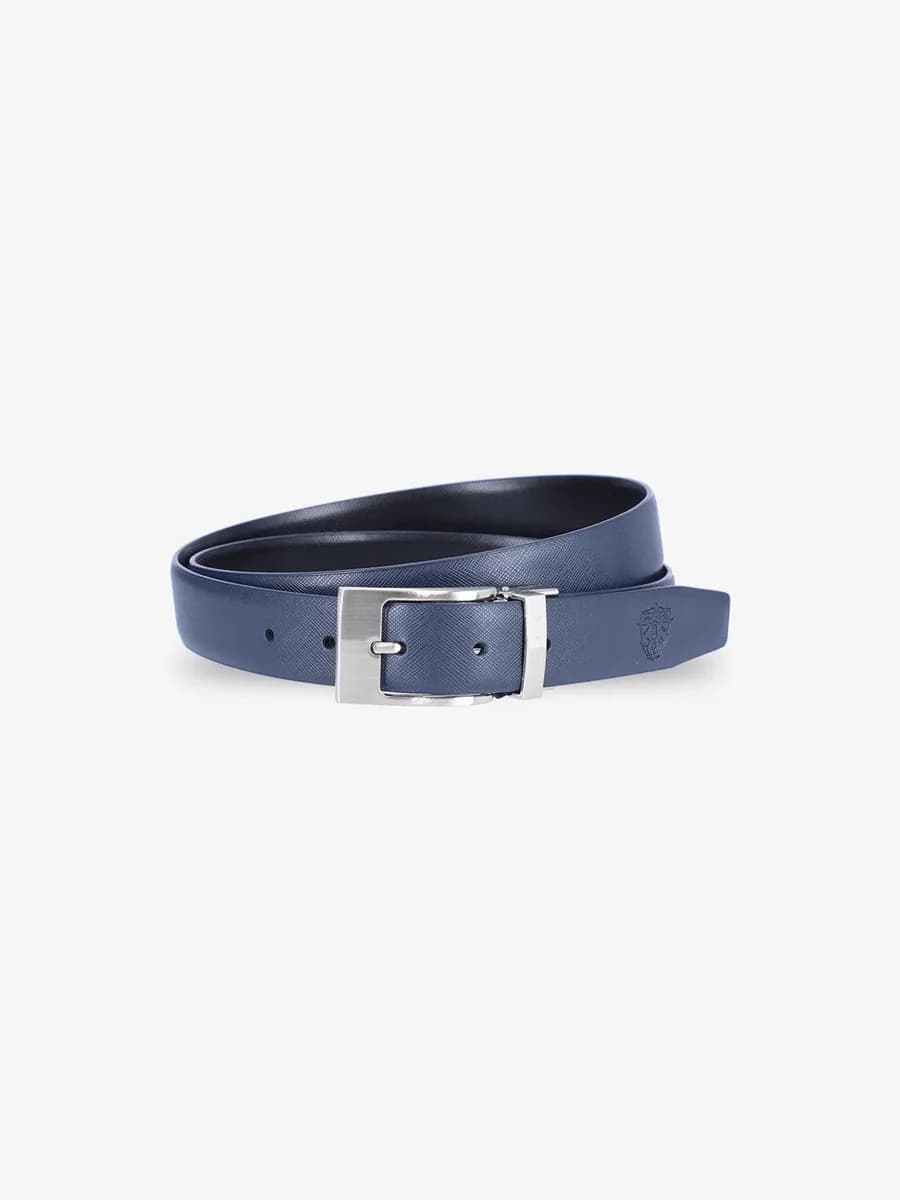Ceinture réversible bleu chine