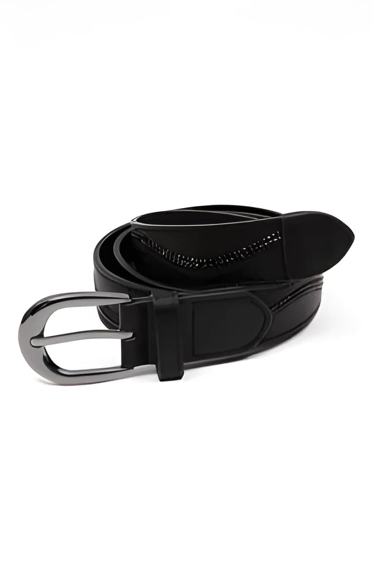 Ceinture pantalon à strass – Noir