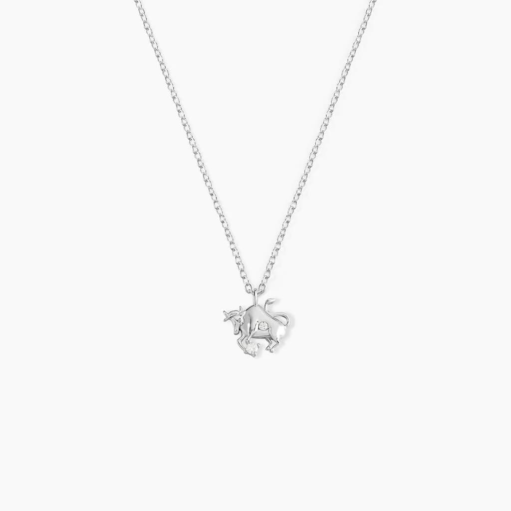 Collier Amalthee Argent Blanc Oxyde De Zirconium