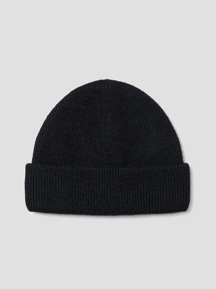 Bonnet en maille côtelée