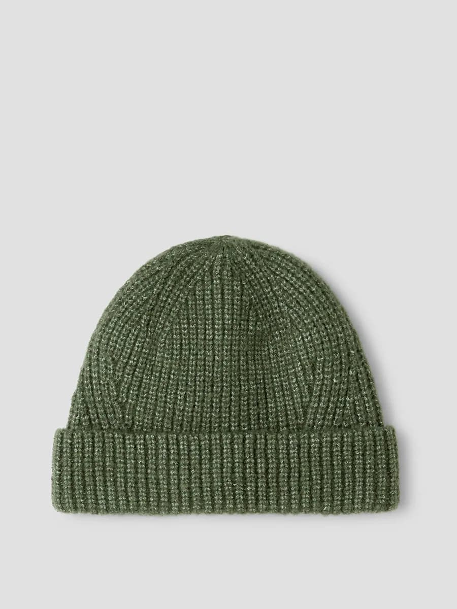 Bonnet en maille chinée