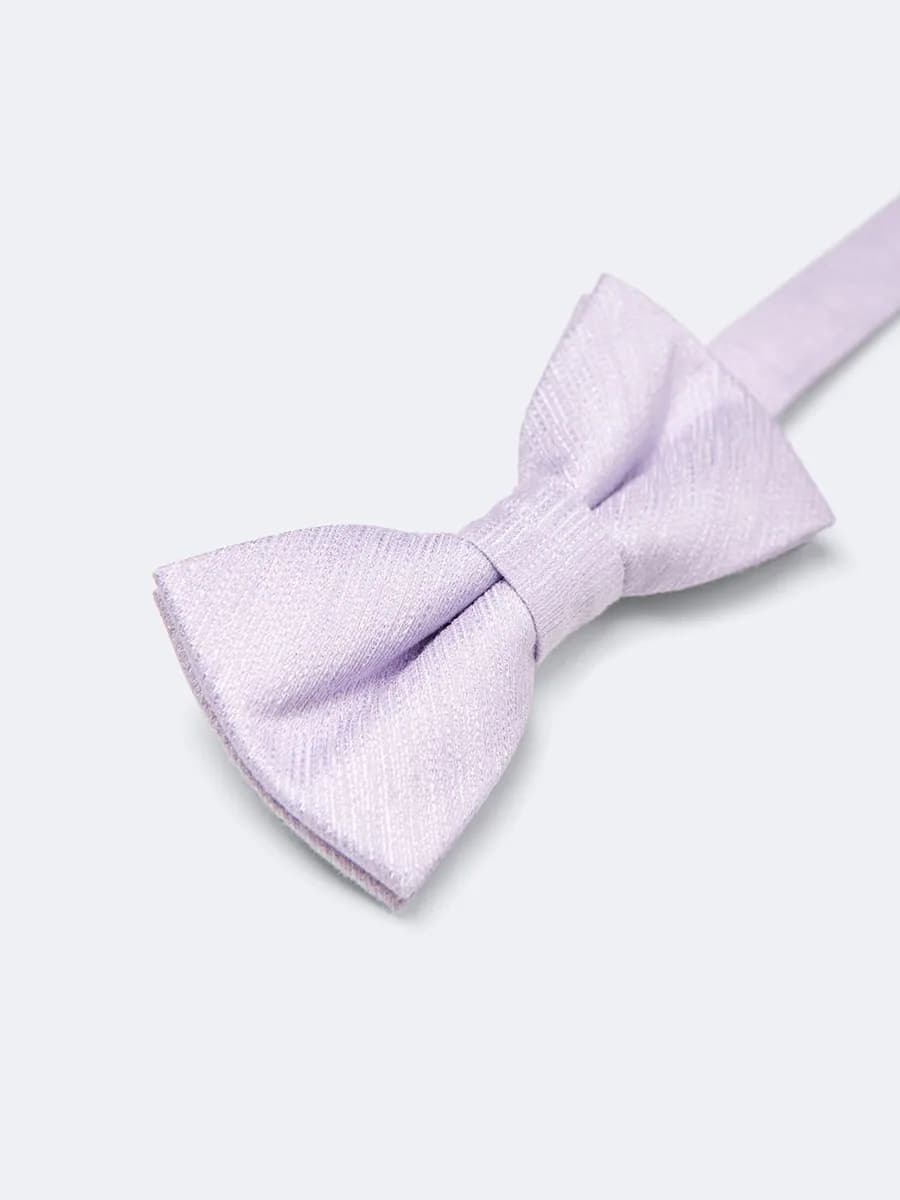 Noeud papillon faux-uni en coton mélangé