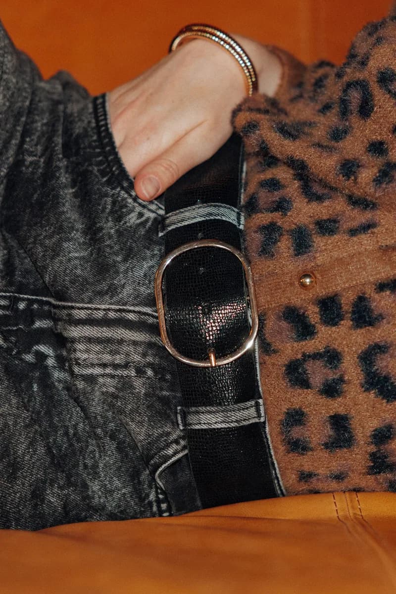 Large ceinture en cuir Femme