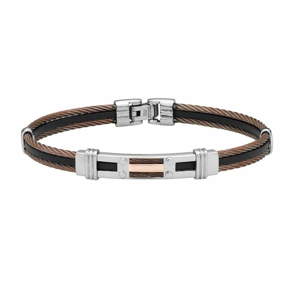 Bracelet Jourdan Corelieae Acier Bicolore