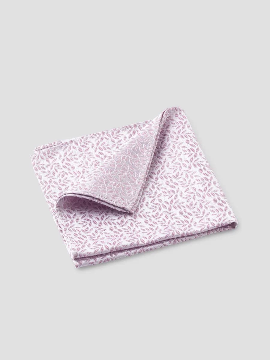 Pochette en soie mélangée à motif