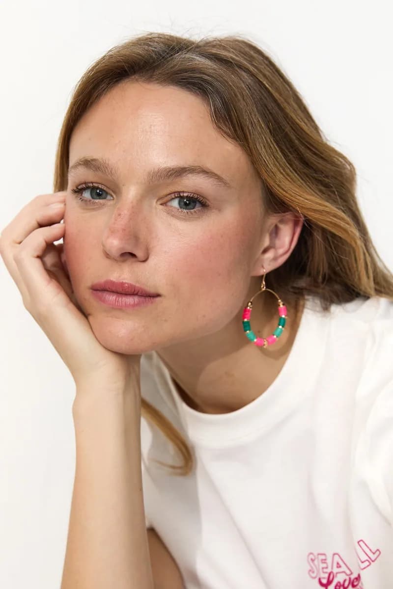Boucles d'oreilles surfeuse