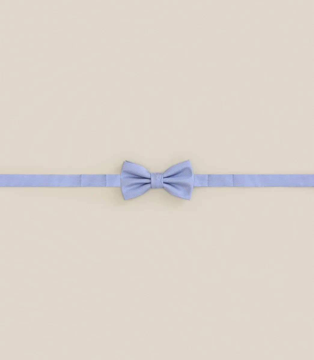 Noeud papillon 100% soie bleu ciel