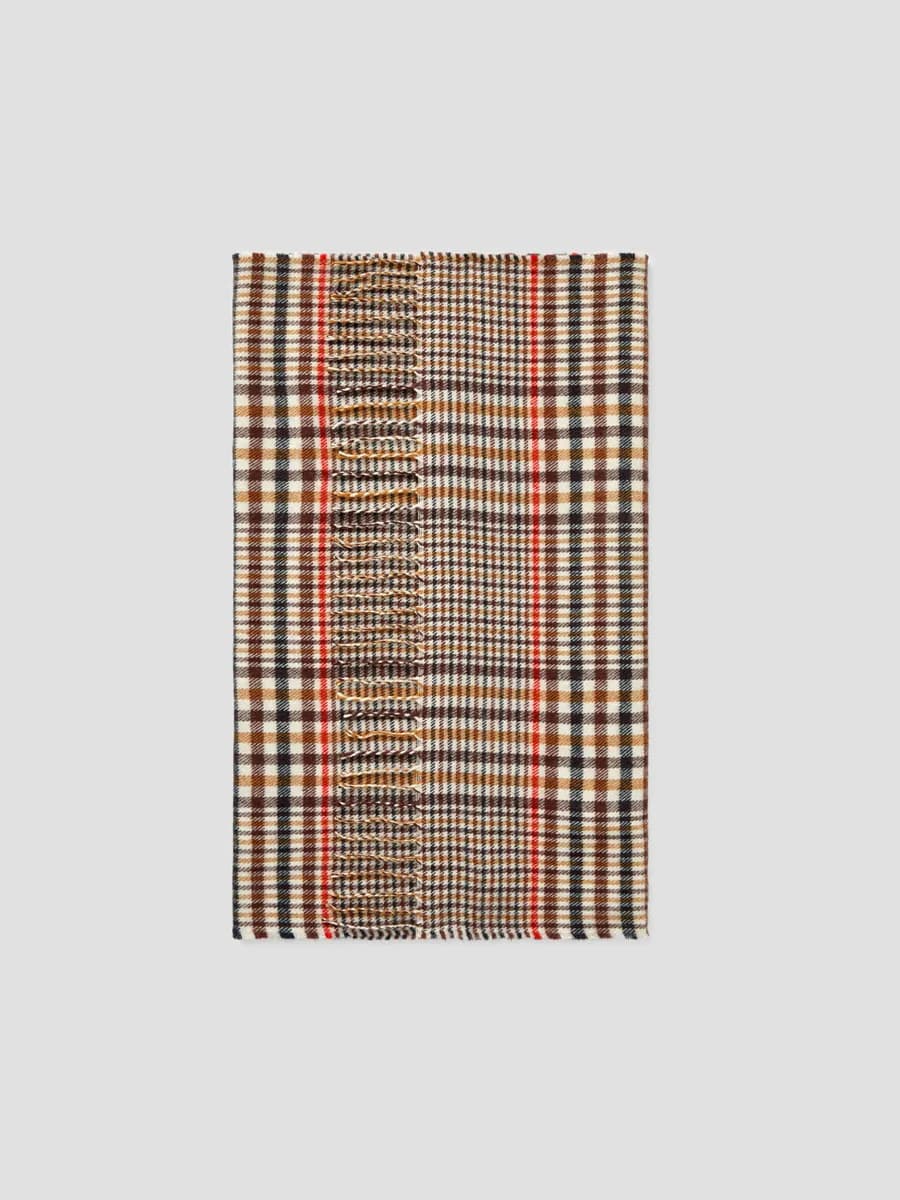 Echarpe plaid motif tattersall