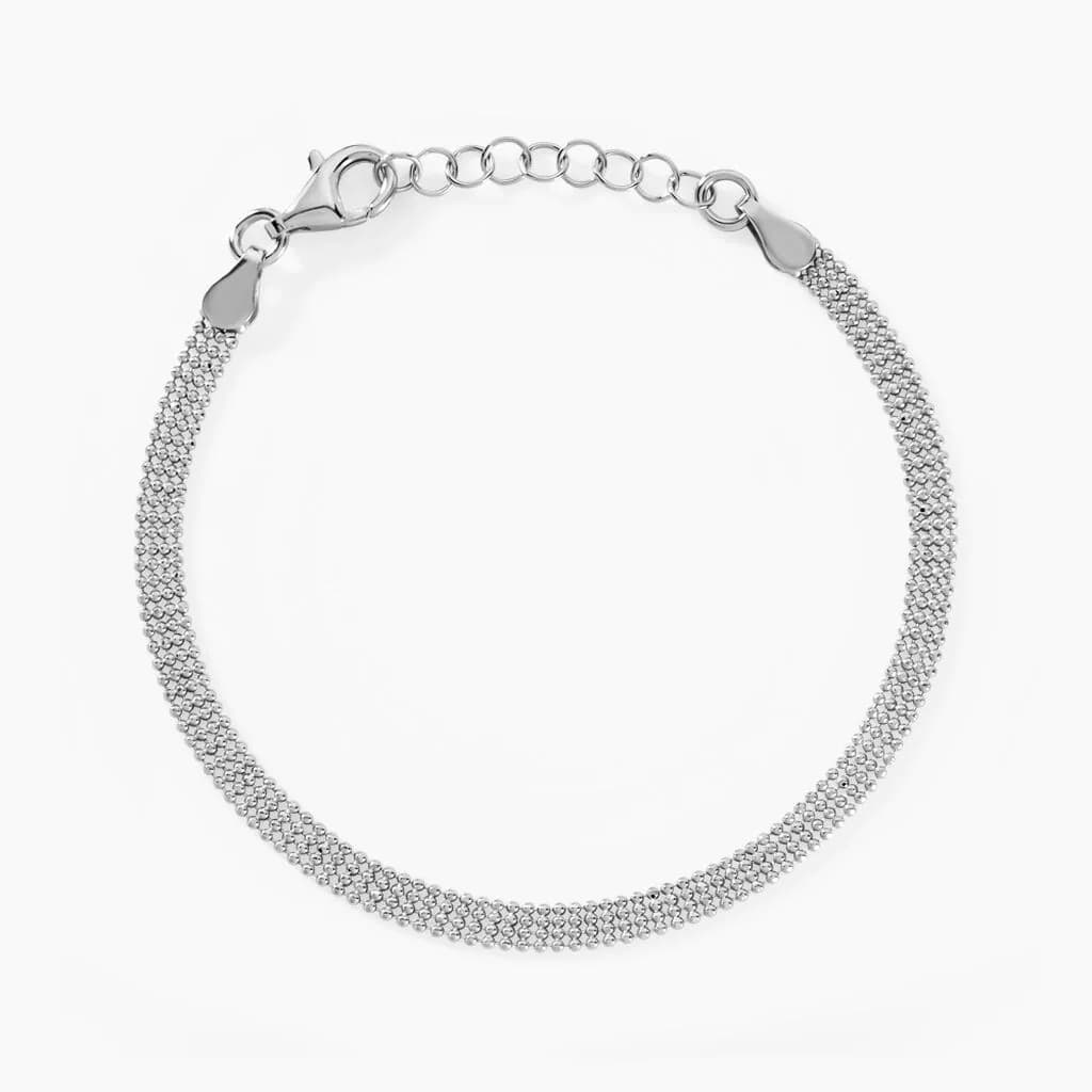 Bracelet Kelline Argent Blanc
