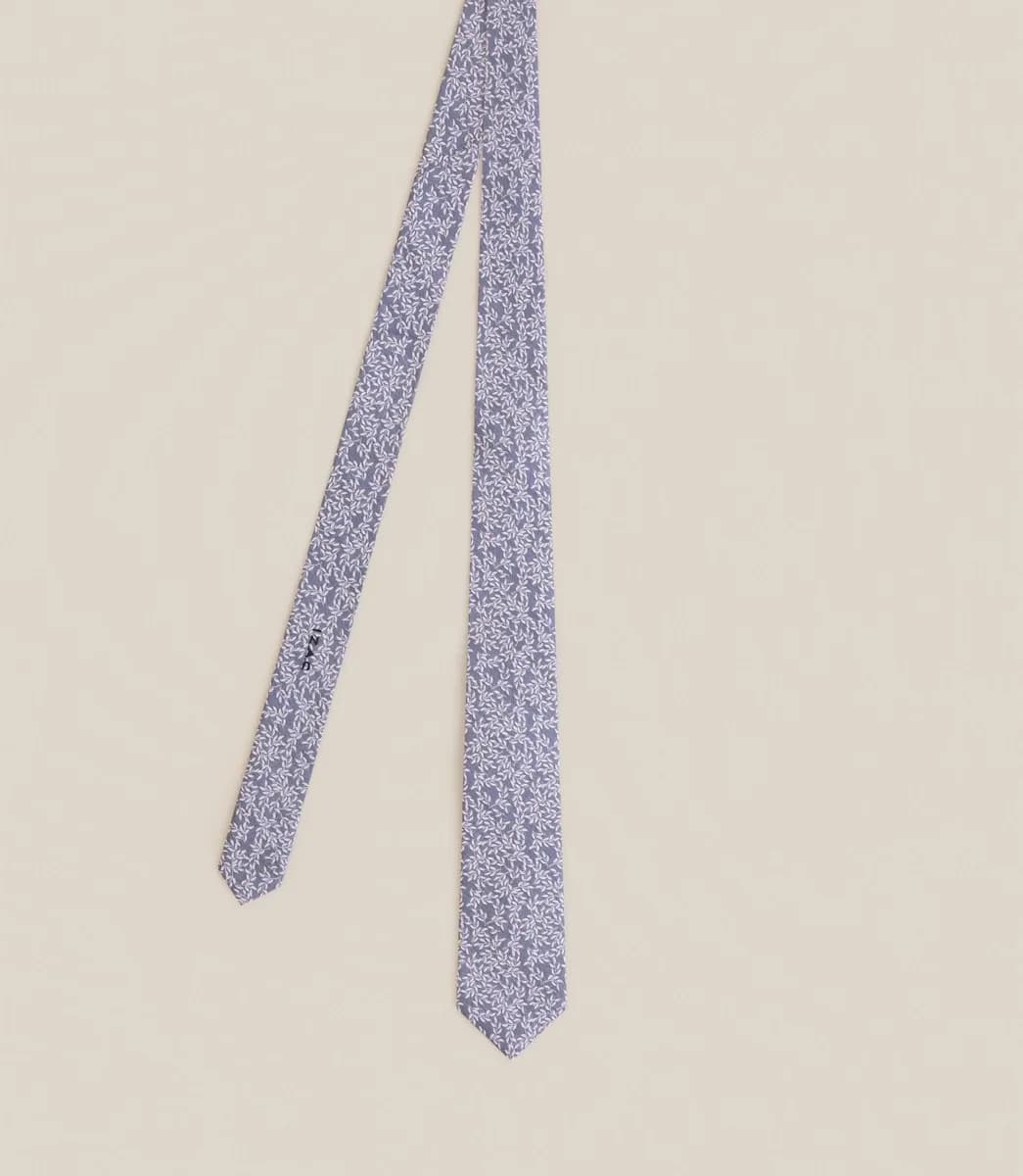 Cravate fantaisie bleue