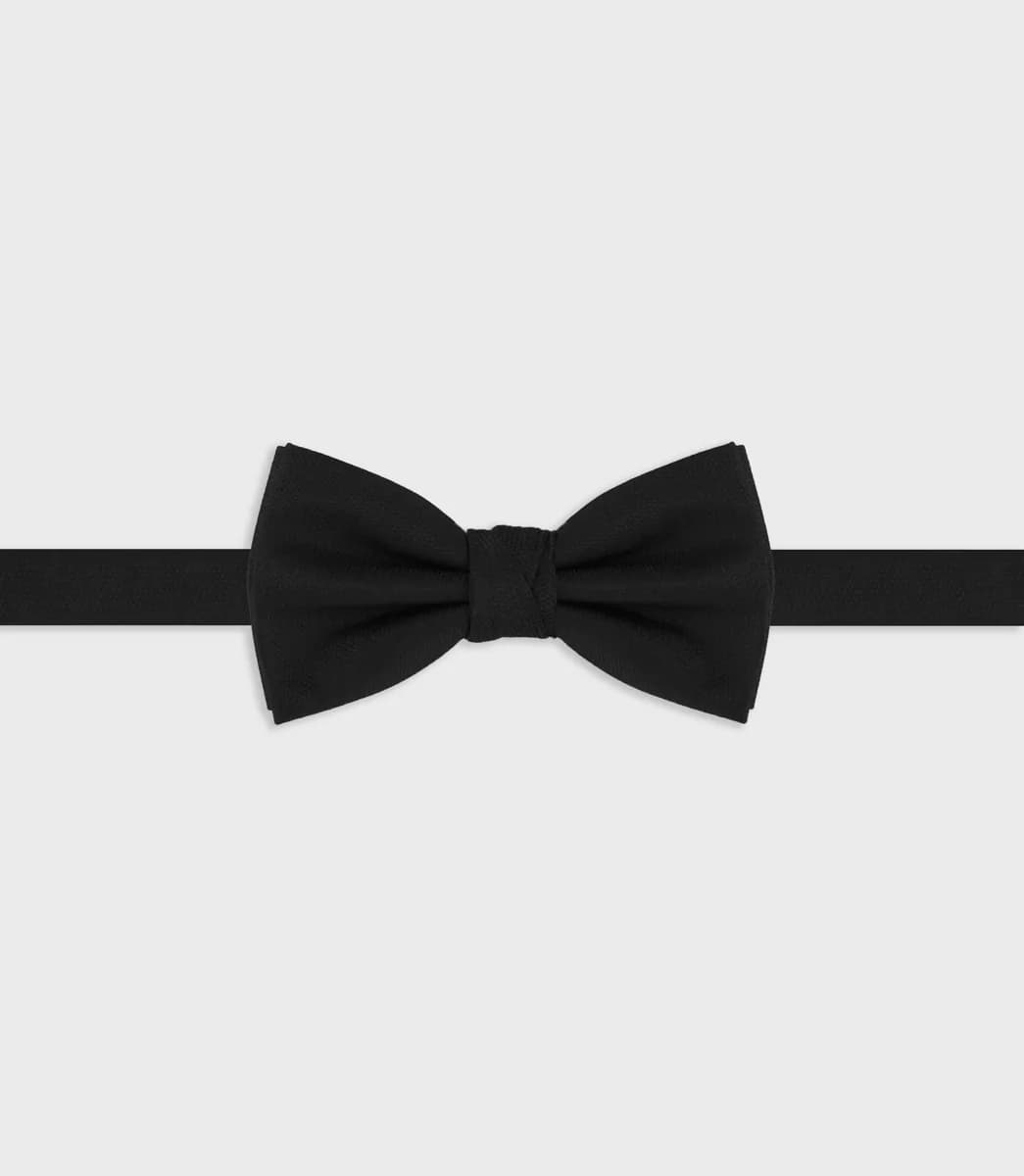 Nœud papillon uni noir