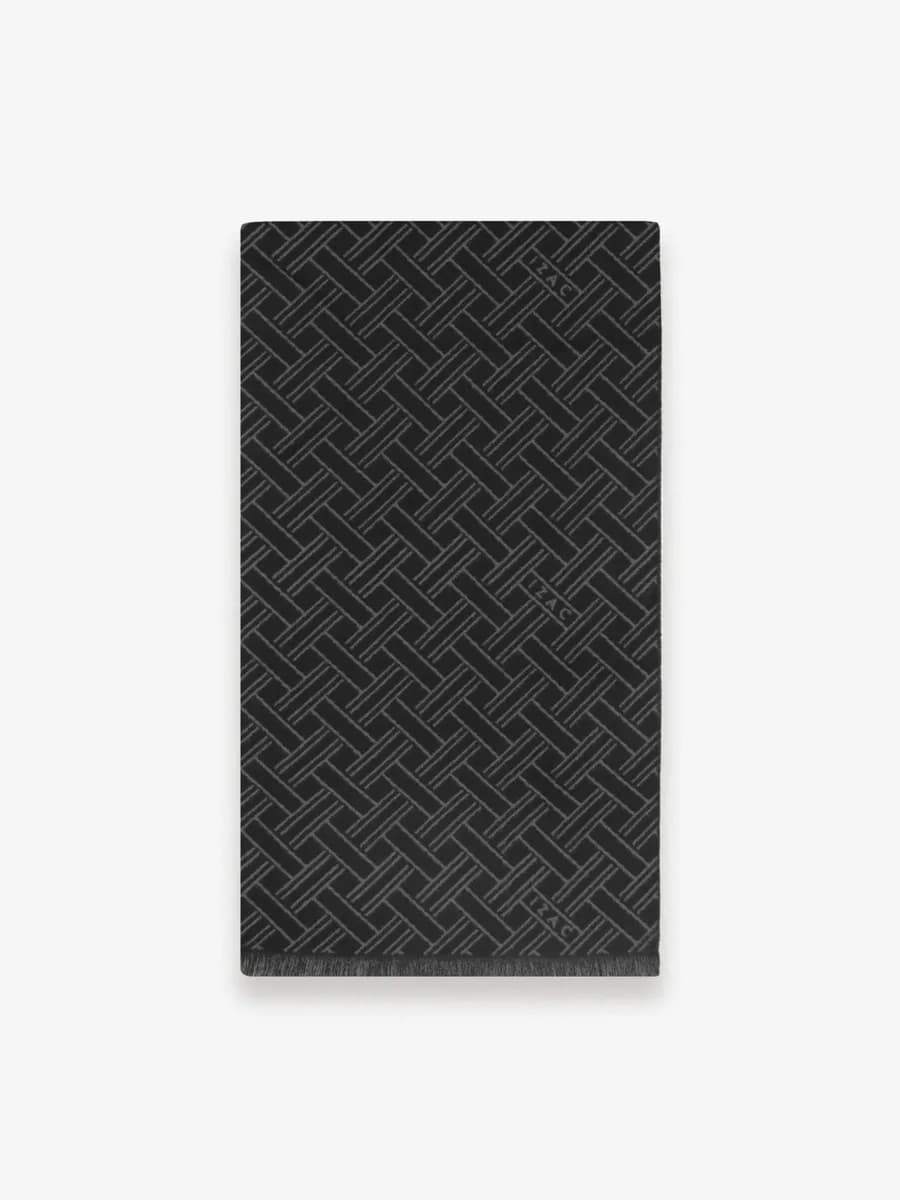 Écharpe à motifs noirs