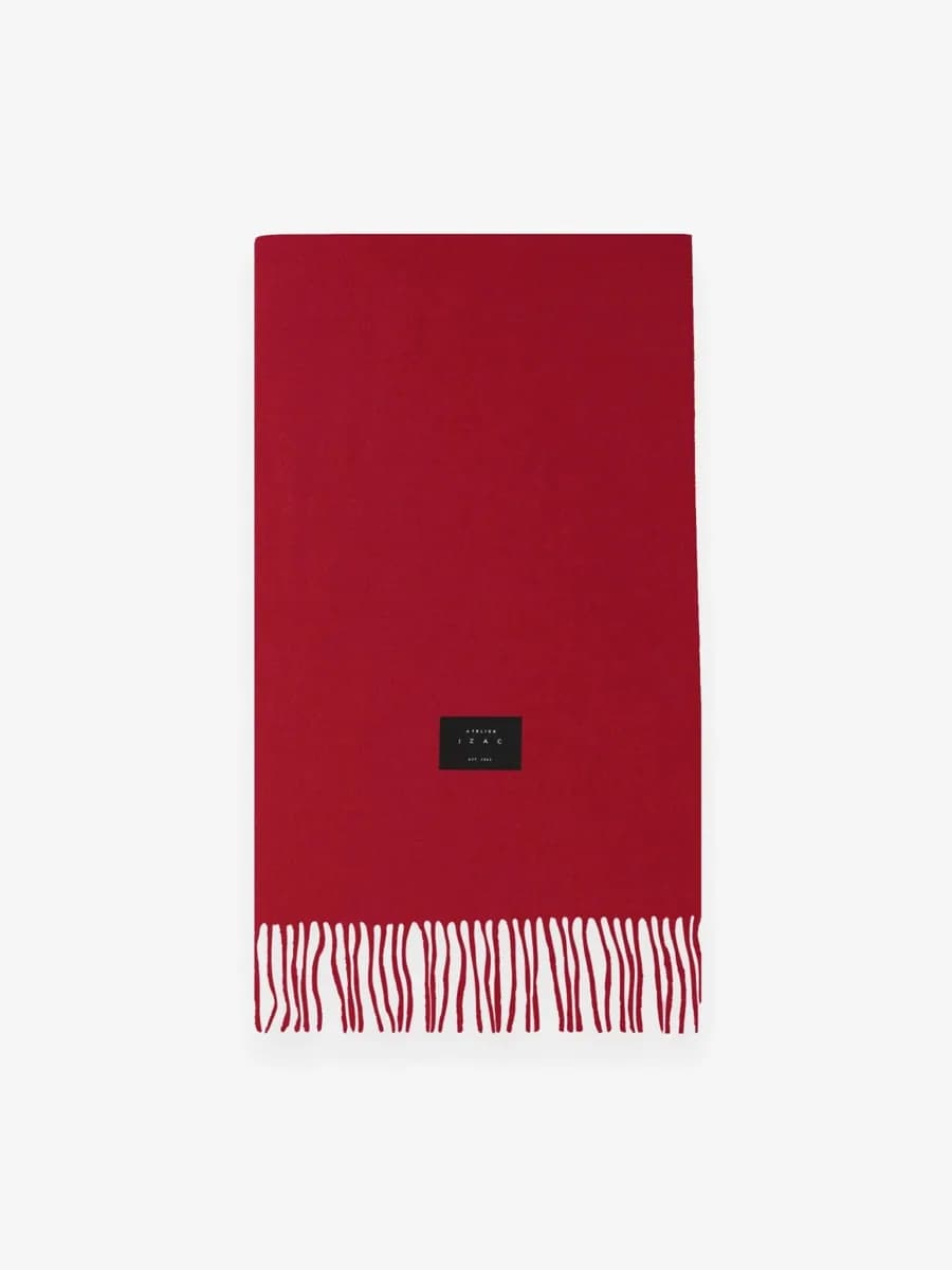 Écharpe unie rouge