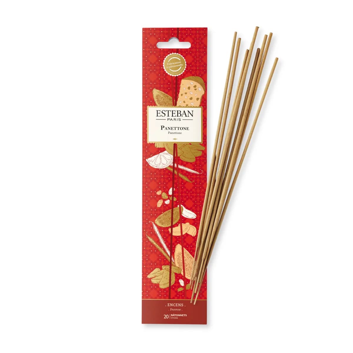 Encens indiens - Panettone - édition limitée Noël - 20 bâtonnets