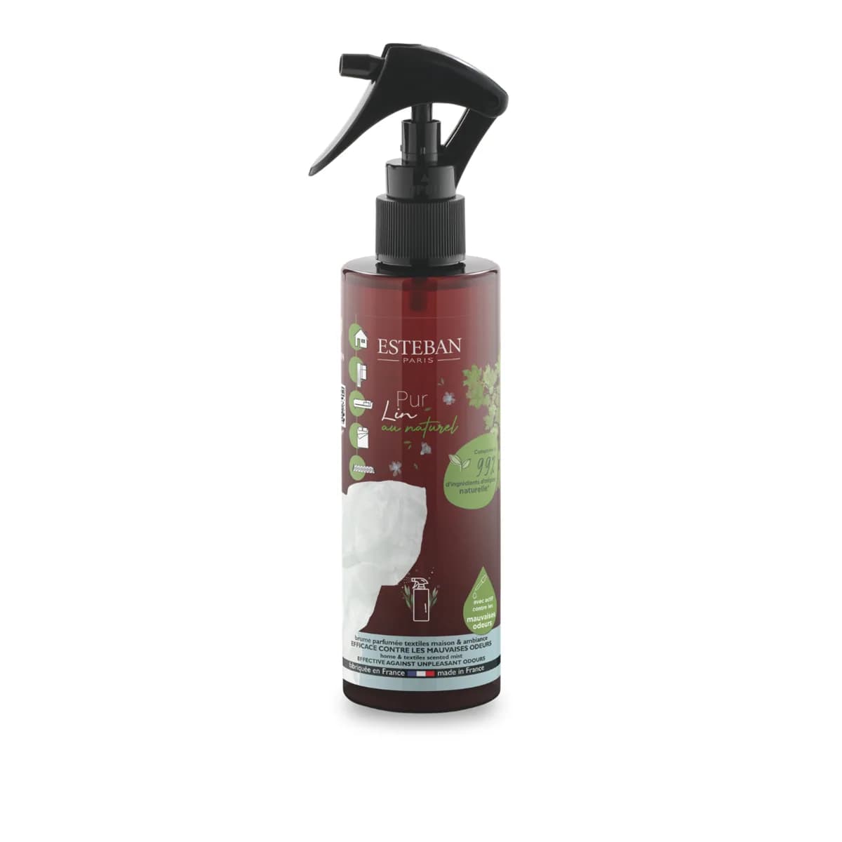 Brume anti-odeurs - Pur Lin au naturel - Ménage chic - 200ml