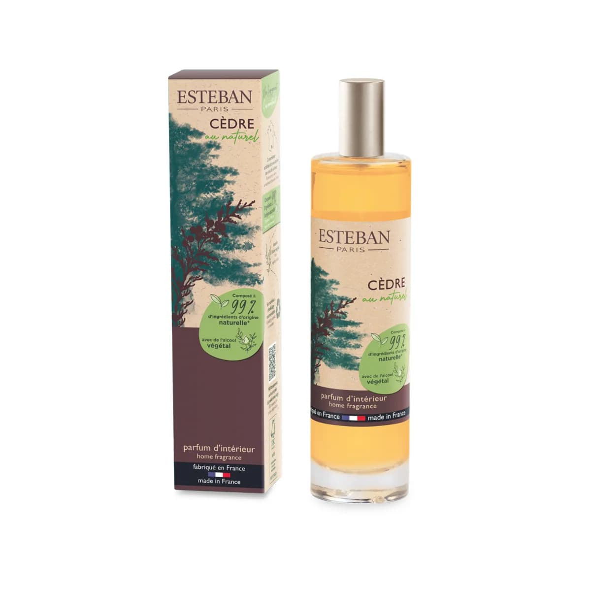 Vaporisateur d'ambiance - Cèdre au naturel - 75mL